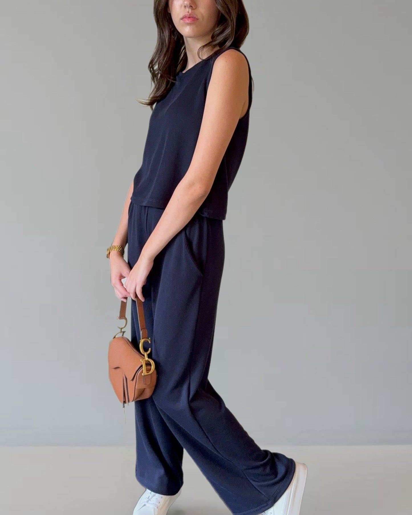Knit Pant - Navy
