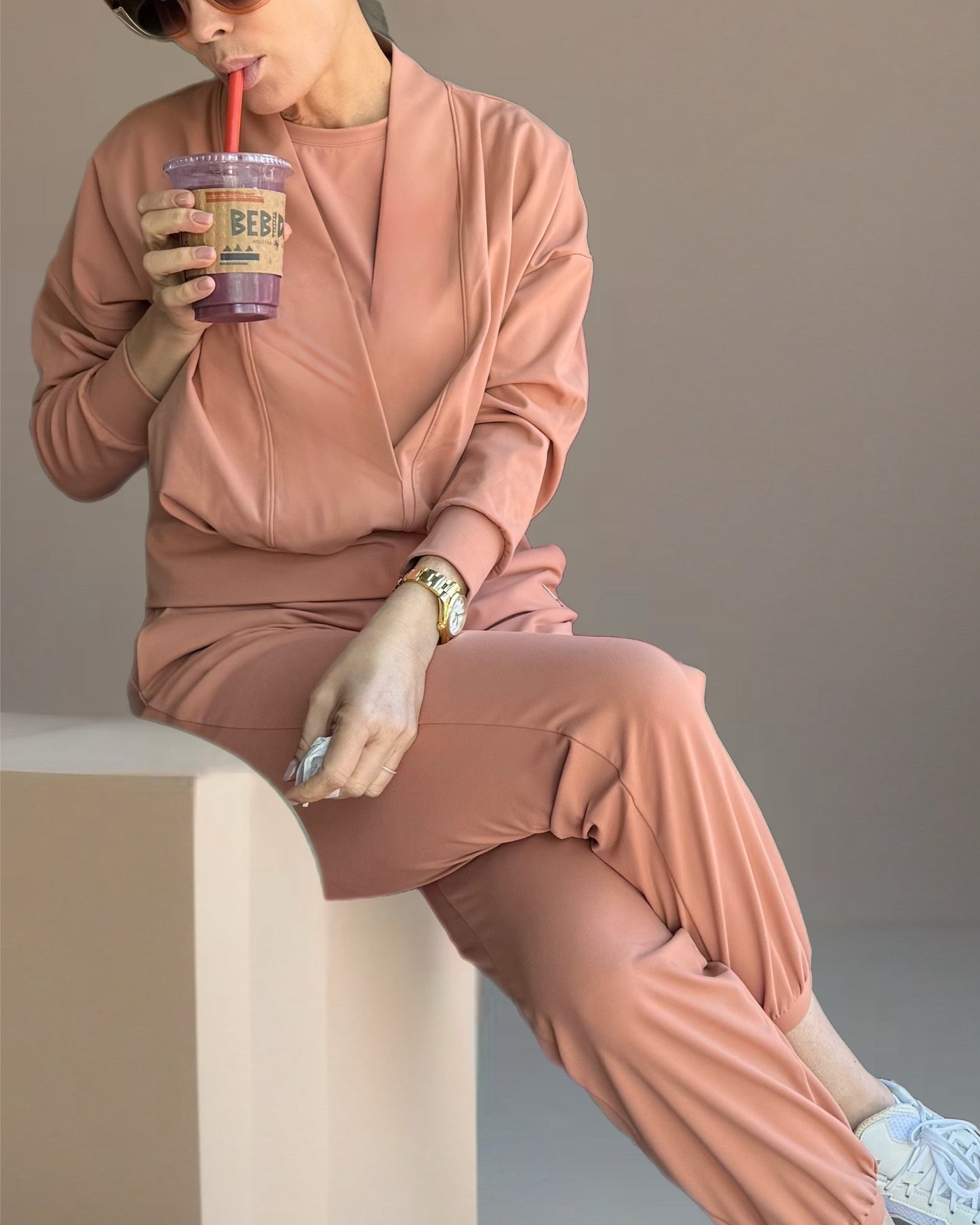 Stretch Joggers - Rosé