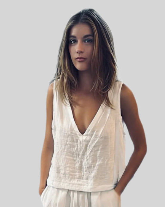 French Linen Tank