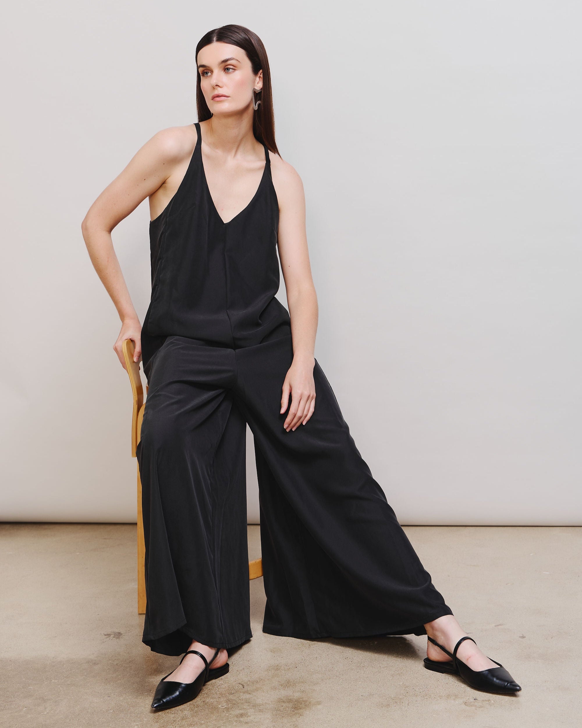 Racerback Wide Leg Romper